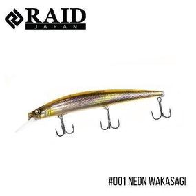 Воблер Raid Level Minnow Plus (125mm, 14g)  (001 Neon Wakasagi)