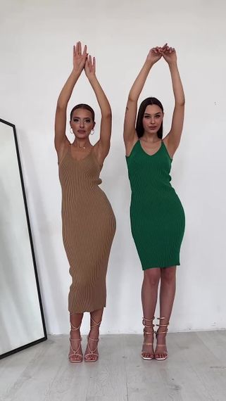 Сукня вязана з фурнітурою Зелений, XL | Зображення 1