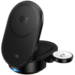 БЗП Hoco CQ23 Pole Qi2.2 3-in-1 Black