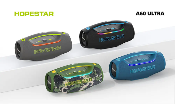 Колонка Bluetooth Hopestar A60 Ultra 450 Вт з мікрофоном RGB, IPX6, 30000 мАг | Зображення 2