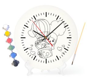 Детский набор для творчества часы раскраска Воздушный шар 30 см (Г0194)