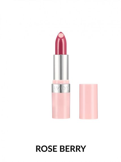 Глянцева губна помада Avon «Супер Зволоження» Rose Berry | з гіалуроновою кислотою 3.6 г
