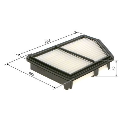 Воздушный фильтр для автомобиля Bosch F026400576 | Зображення 4