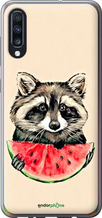 Чохол на Samsung Galaxy A70 2019 A705F Єнотик з кавуном "4605u-1675-2448"