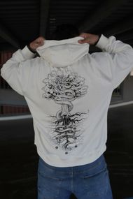 Худі з мерчем ДТФ (оверсайз)