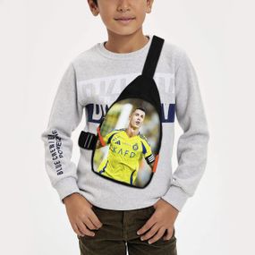 Сумка через плече дитяча Кріштіану Роналду 29х17 см сумка слінг для хлопчика (02065)