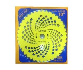 Ніж мотокоси 40T (Ø255/25.4 mm) (перемогитові зубці) (жовтий) BEST