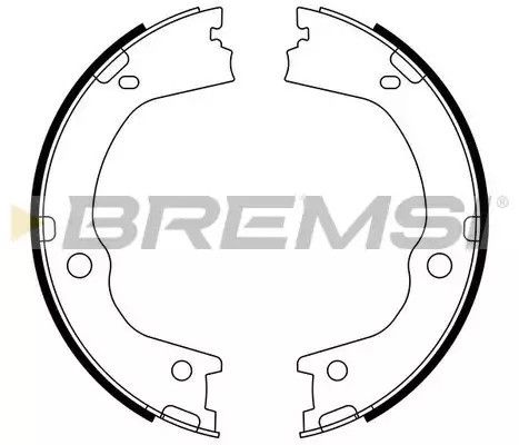 Колодки ручного гальма KIA Sorento II 09-/Hyundai Santa FE II 09-12, Bremsi (GF0898) | Зображення 2