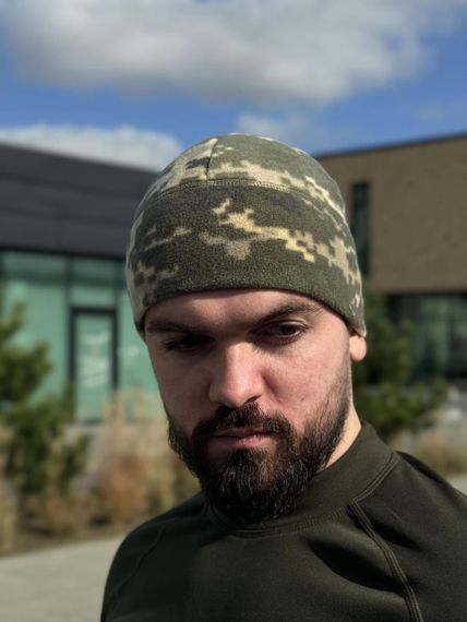Шапка фліс піксель Military | Зображення 3