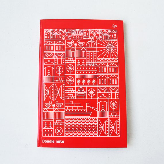 Блокнот 4Profi "Two in one "Doodle Note", Red 64 листа  формат А5 902019