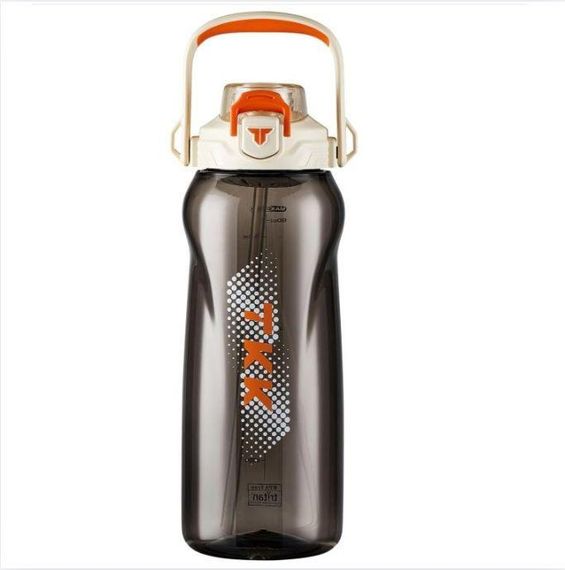 Пляшка TKK 2000 мл — Біла Tritan BPA-free, ударостійка, спортивна з практичним ремінцем