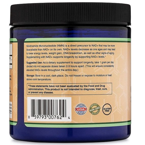 Ніацін Double Wood NMN Bulk Powder (Nicotinamide Mononucleotide) 30 g /30 servings/ | Зображення 2
