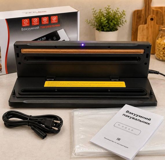 Вакуумний пакувальник Zepline ZP-00381 200 Вт із 6 програмами та LED-підсвіткою | Зображення 3