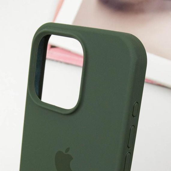 Чохол Silicone Case Full Protective (AA) для Apple iPhone 15 Pro (6.1") Зелений / Cyprus Green | Зображення 3