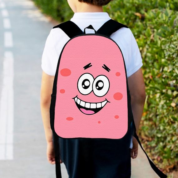 Рюкзак дитячий Губка Боб Патрік Стар 34х27см, міський ранець для хлопчика (00513)