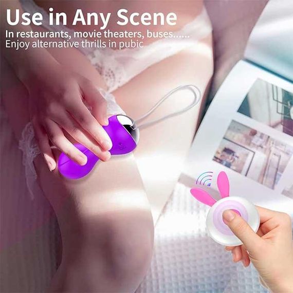 Вагінальні кульки Кегеля з вібрацією 12 режимів Фіолетовий | Зображення 4