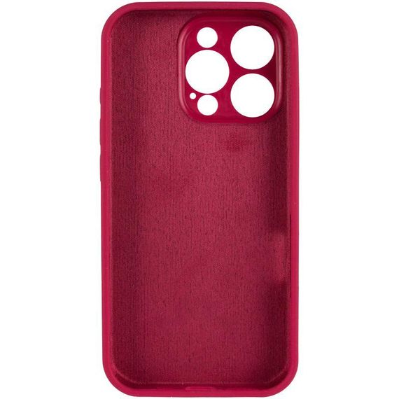 Чохол Silicone Case Full Camera Protective (AA) для Apple iPhone 14 Pro Max (6.7") Червоний / Rose Red | Зображення 2