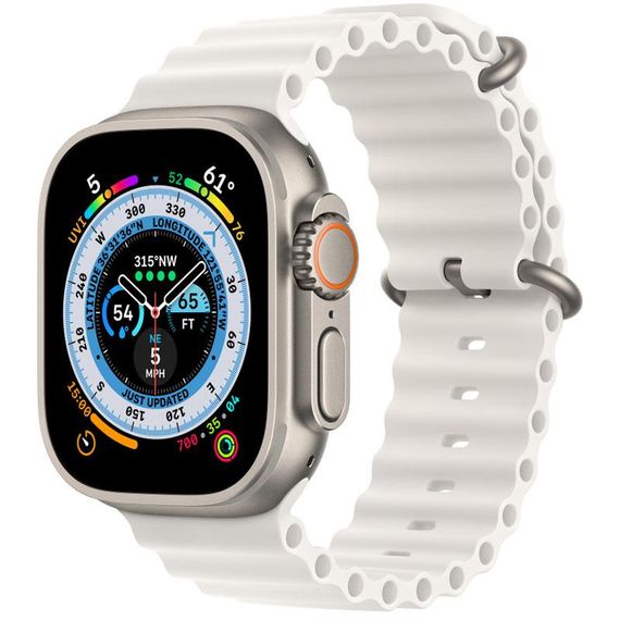 Ремешок Ocean Band для Apple Watch 38/40/41/42mm(ser.10) Белый / White