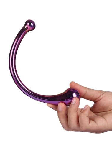 Вигнутий скляний фалоімітатор Dream Toys GLAMOUR GLASS CURVED WAND Sex Aura | Зображення 3