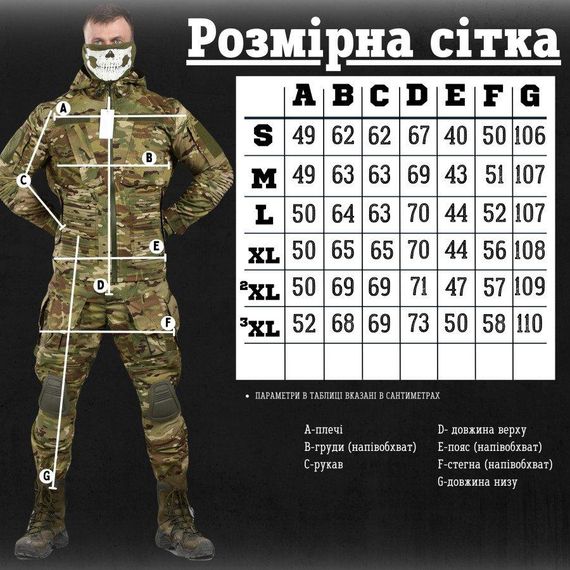 Штурмовой тактический костюм HORN  third generation  мультикам  ВН1098 | Зображення 1