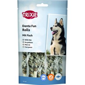 Ласощі для собак з рибою Trixie Denta Fun Rolls Mit Fish, 12 см