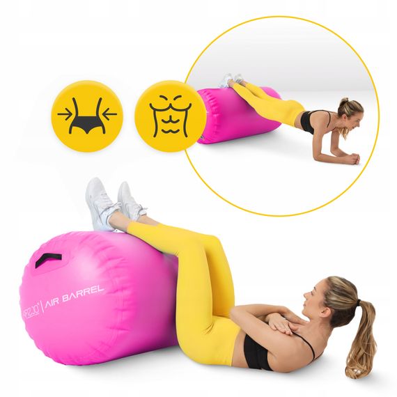 Повітряна бочка для гімнастики 4FIZJO Air Barrel 100 x 75 см Pink (P-5905973405485) | Зображення 8