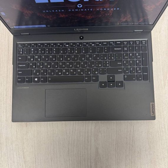 Игровой ноутбук Lenovo Legion 5 15ARH05 / 15.6" (1920x1080) IPS / AMD Ryzen 5 4600H (6 (12) ядер по 3.0 - 4.0 GHz) / 8 GB DDR4 / 512 GB SSD / nVidia GeForce GTX 1650, 4GB GDDR6, 128-bit / WebCam б/у | Зображення 2