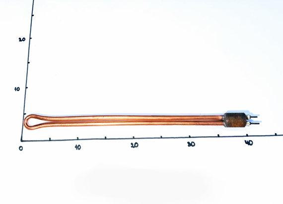 Тэн для радиатора 3000W с резьбой 3/4" (Украина) | Зображення 1