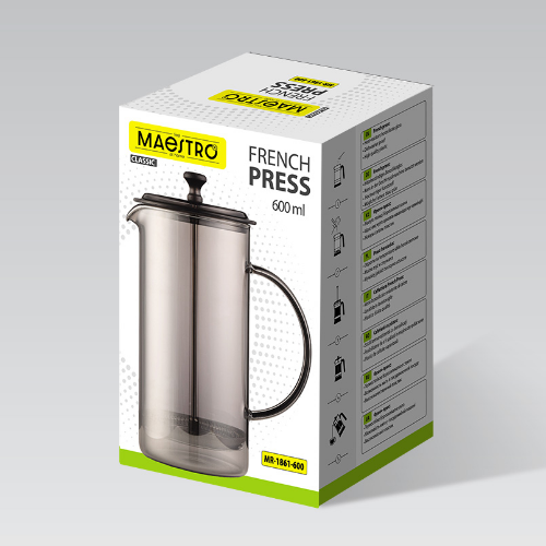 Френч-прес 1000мл скло MR-1861-1000 Maestro | Зображення 2