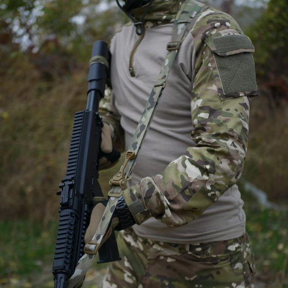 Двоточковий збройовий ремінь зі швидким регулюванням Multicam USA (кріплення стропою в обхват) | Зображення 6