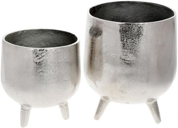 Декоративная вазочка 18х19см Grace of Stone silver | Зображення 1