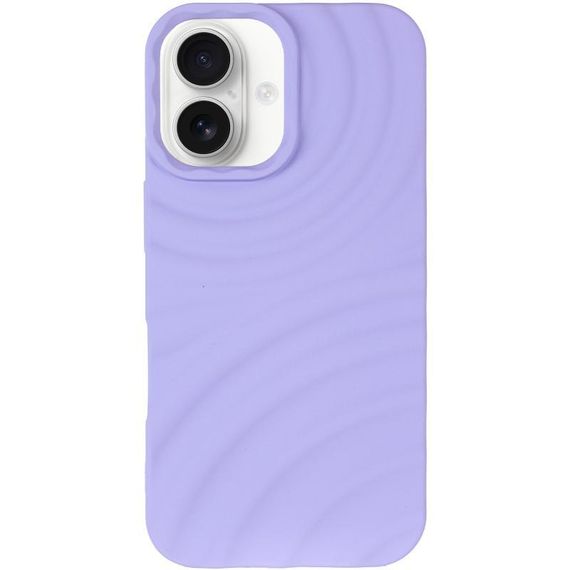 Чехол TPU MonoWave для Apple iPhone 16 (6.1") Light Green Light Blue | Зображення 1