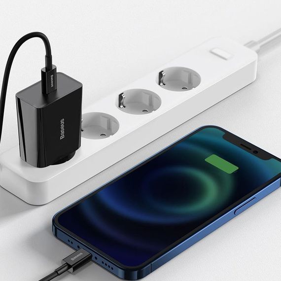 МЗП Baseus Speed Mini Quick Charger 20W (1USB-C) (CCFS-S) Чорний | Зображення 6