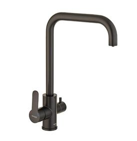 Змішувач для кухні Mixxus DAX-021-G Black з виходом для питнох води (MI6078)
