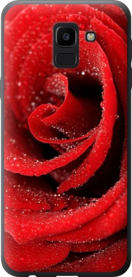 Чехол на Samsung Galaxy J6 2018 Красная роза "529u-1486-17620"