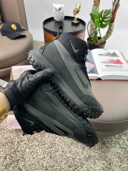 Зимові чоловічі кросівки ACG Mountain Fly Black Grey Red Fur , В'єтнам 44 28 | Зображення 6