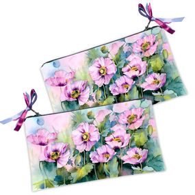 Косметичка жіноча Purpel flowers 20х12 см (K_K8109)