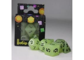 Набір кубиків Glow in the dark 7 Dice Set White (7 шт.)