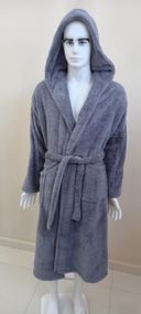Халат Zeron 127771 Туреччина XXXL  Велсофт Антрацит