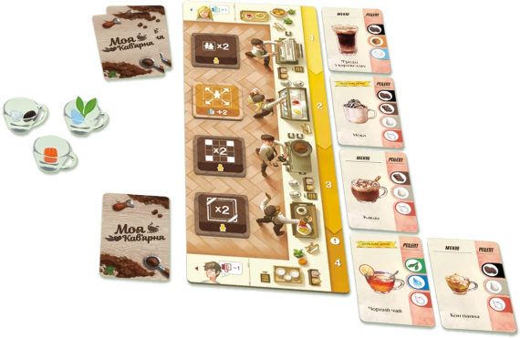 Настольная игра Моя кофейня (Coffee Rush) укр. | Зображення 2