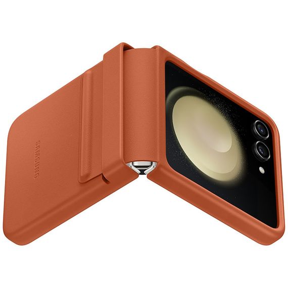 Кожаный чехол Leather Case (AAA) для Samsung Galaxy Z Flip5 | Зображення 3