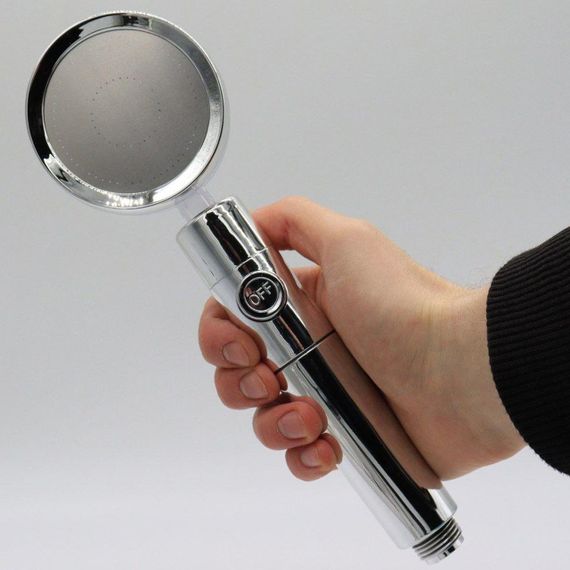 Душова насадка турболейка з турбонаддувом 360 градусів, колір Рандом / Водозберігаюча насадка на душ / Лійка насадка для душу з | Зображення 5