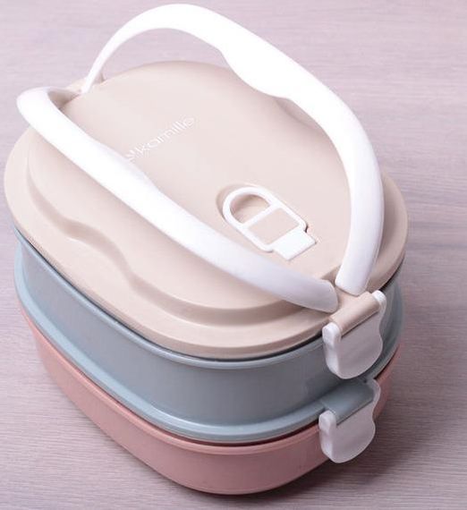 Ланч-бокс Kamille Food Box 2 ємності по 700 мл, 20х14.5х13.5см | Зображення 1