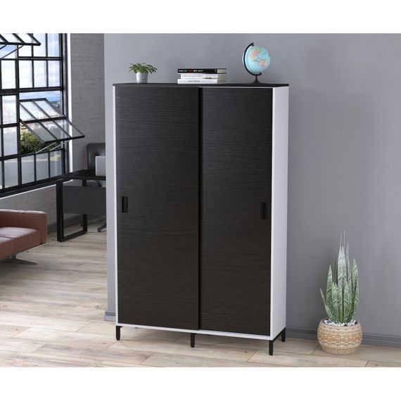 Шкаф офисный раздвижной Loft Design LS-1200-1900 белый венге | Зображення 2