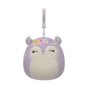 Мягкая игрушка Squishmallows на клипсе – Белка Сидни 9 см (SQCP00180)