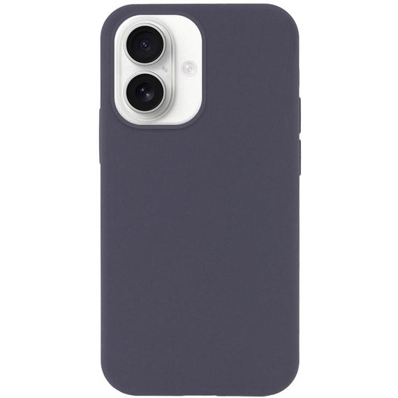 Чехол Silicone Case Full Protective (AA) NO LOGO для Apple iPhone 16 (6.1") Серый / Dark Gray