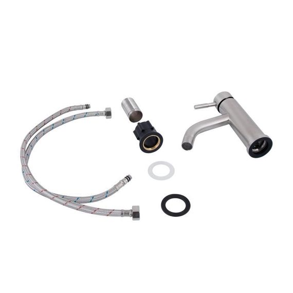 Смеситель для раковины Lidz Aria 0011F (k35) LDARI0011FNKS46091 Nickel | Зображення 3