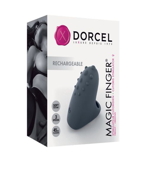 Вібратор на палець Dorcel MAGIC FINGER Black перезаряджуваний, 3 режими роботи | Зображення 5