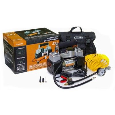 Компресор автомобільний LAVITA 10 Атм двопоршневий у сумці (LA 191521)