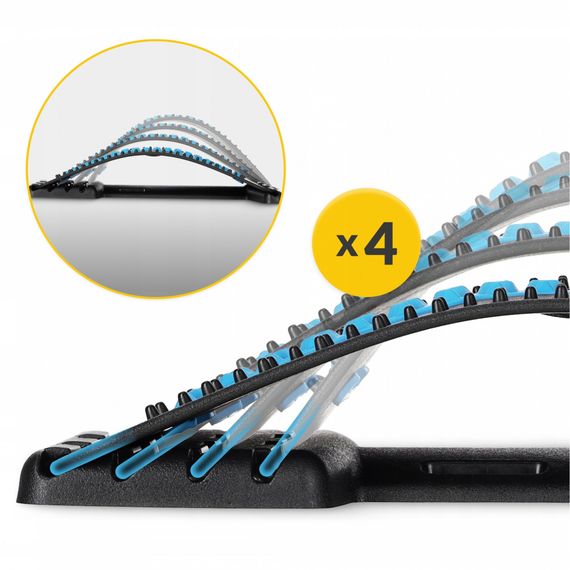 Тренажер для розтягування спини та хребта 4FIZJO 4 рівня Black/Blue (P-5905973400305) | Зображення 3